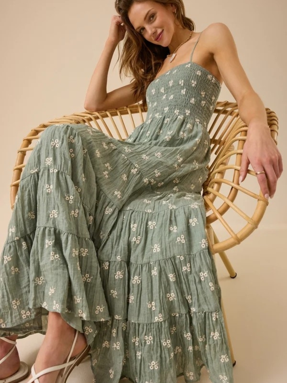 Baylor Embroidered Maxi Dress
